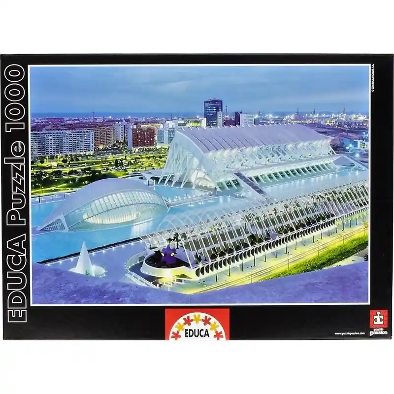 Bestseller Educa Puzzle A művészet és tudomány városa, Valencia 1000 db-os (13301)