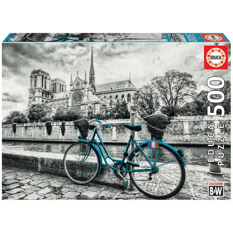 Educa Puzzle Bicikli a Notre Dame mellett 500 db-os (18482) Vedd meg online