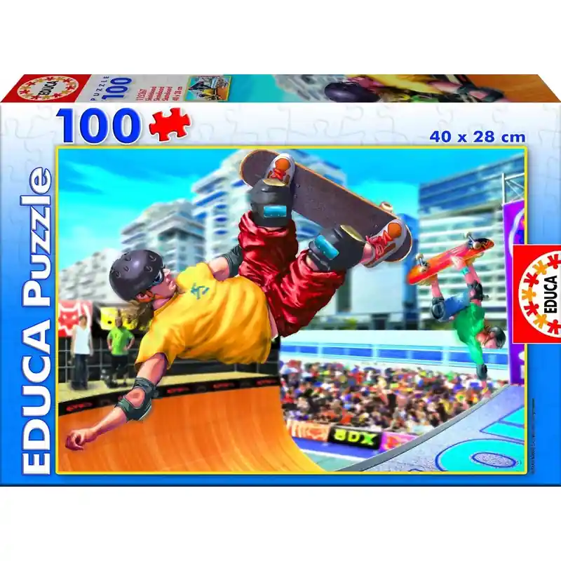 Legkelendőbb Educa Puzzle Gördeszkások 100 db-os (15267)