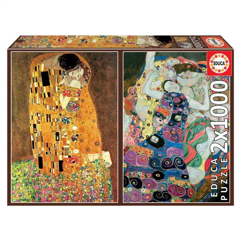 Legnépszerűbb Educa Puzzle Gustav Klimt, 2x1000 db-os A csók A vasszűz (18488)