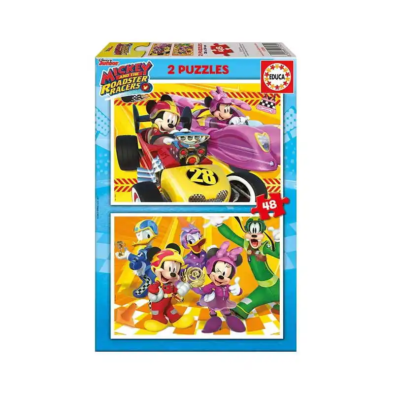 Educa Puzzle Mickey és a versenyzők 2x48 db-os (17239) Korlátozott ajánlat