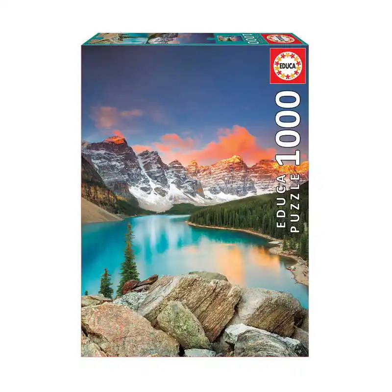 Educa Puzzle Moraine-tó - Kanada, 1000 db-os (17739) Biztonságos fizetés