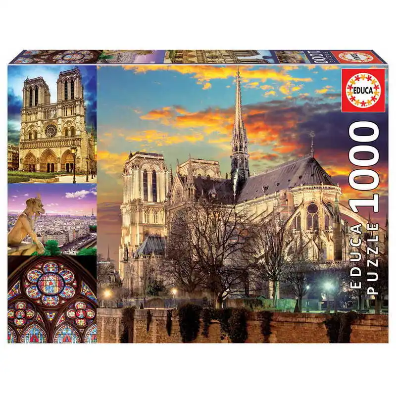 Educa Puzzle Notre Dame kollázs 1000 db-os (18456) Ne maradj le