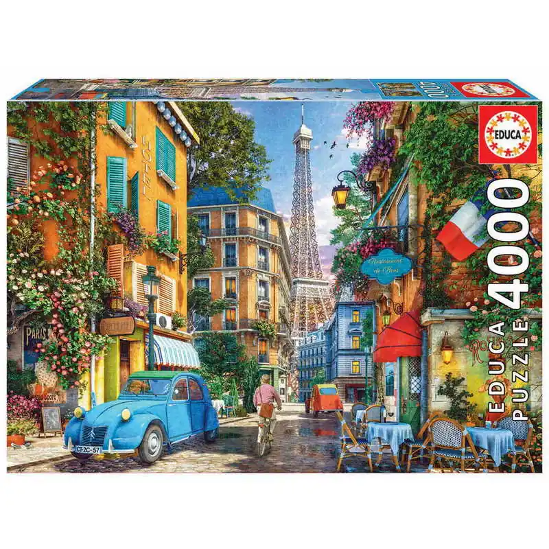 Olcsó Educa Puzzle Párizs régi utcái, Franciaország 4000 db-os (19284)