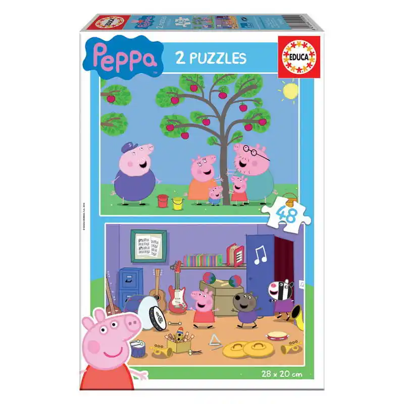 Educa Puzzle Peppa Malac 2x48 db-os (15920) Vedd meg most