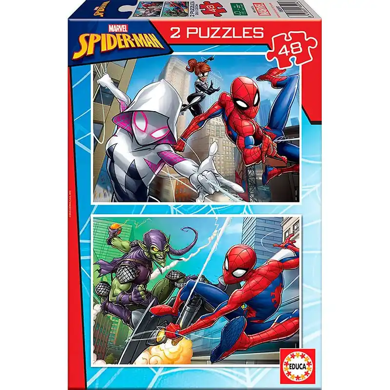 Educa Puzzle Spider-Man 2x48 db-os (18099) Biztonságos vásárlás