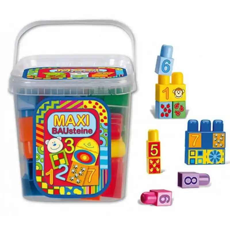 Alacsony ár Építőkocka vödrös Maxi Bloxx (48862)