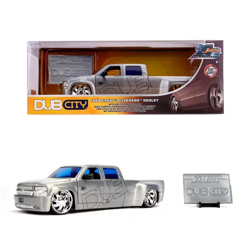 Expressz szállítás Fém autó 1999 Chevy Silverado Dodley 1 24 (147610)
