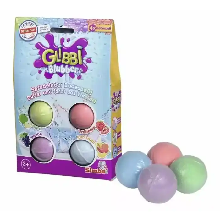 Glibbi Bluber 4 db-os fürdőbomba készlet (105953408) Különleges ajánlat