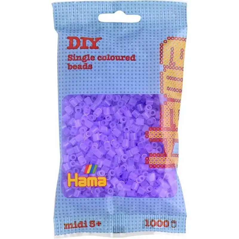 Gyors kiszállítás Hama Midi gyöngy 1000 db-os átlátszó lila (207748)