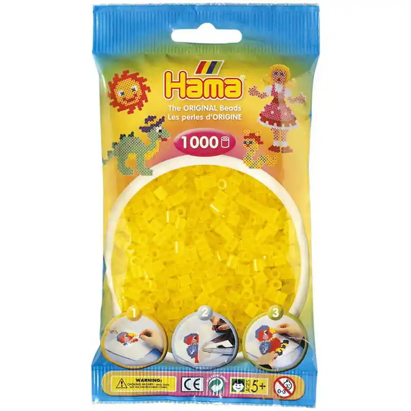 Hama Midi gyöngy 1000 db-os átlátszó sárga (207144) Bestseller