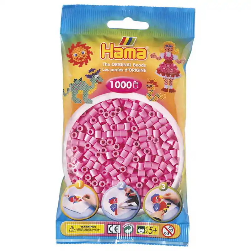 Hama Midi gyöngy 1000 db-os pasztel rózsaszín (207489) Biztonságos vásárlás