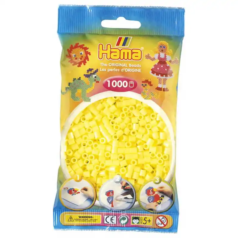 Hama Midi gyöngy 1000 világos sárga (207434) Expressz szállítás