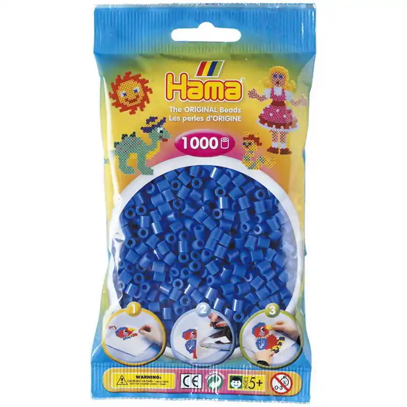 Biztonságos vásárlás Hama Midi gyöngy 1000 világoskék (207090)