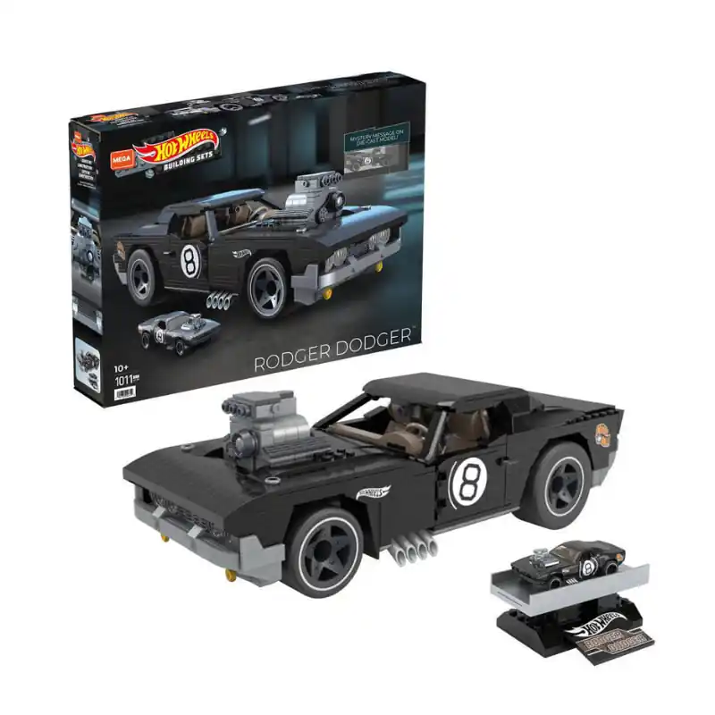 Alacsony ár Hot Wheels Rodger Dodger építő szett kisautóval (HDJ98)