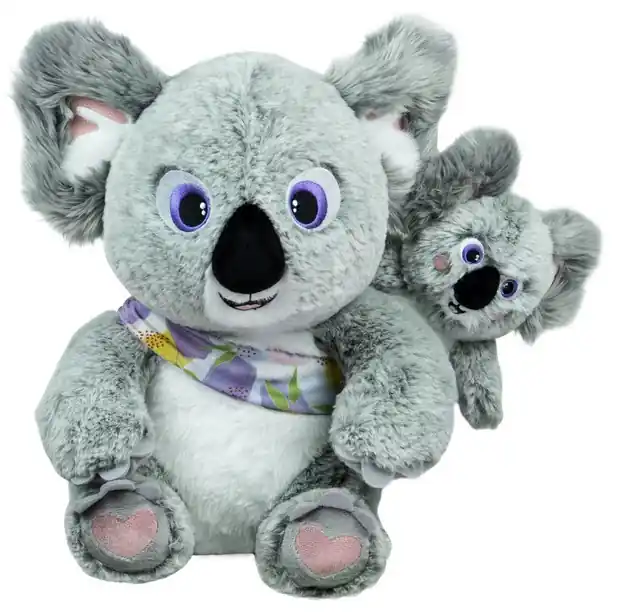Akciós ár Huggy Luv Mokki és Lulu Interaktív Plüss Koala Kicsinyével 23 cm (DKO0373)