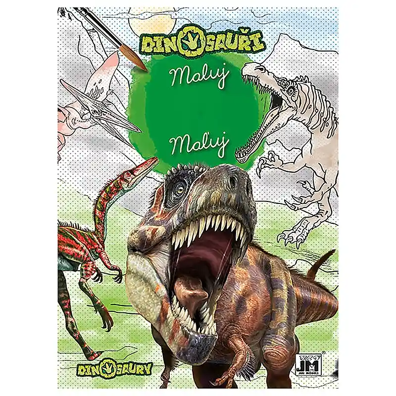 Olcsó Jiri Models Dinoszauruszok vízzel festhető színezőfüzet 26,5x19,5 cm (831725)