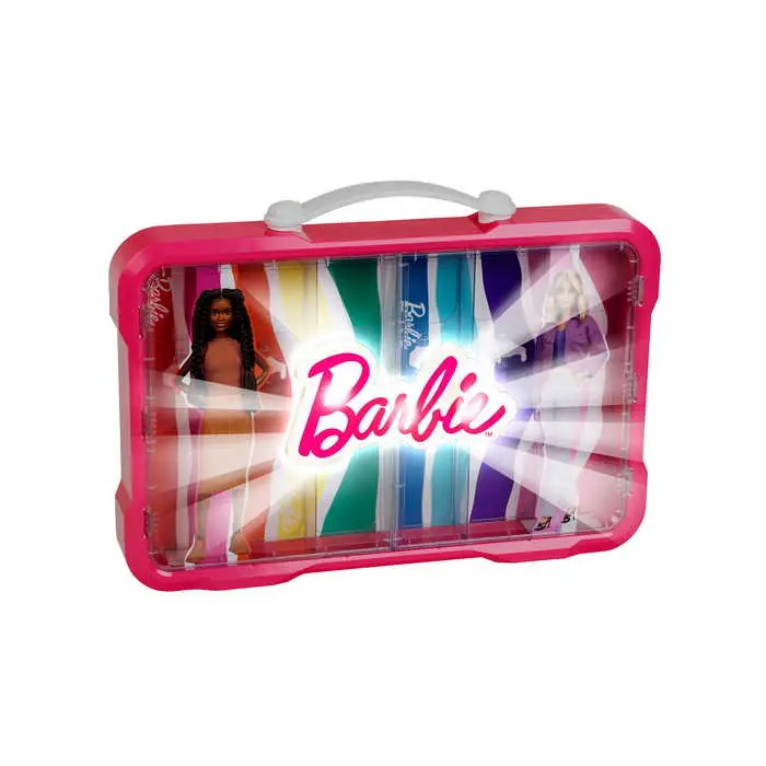 Klein Barbie gyűjtődoboz 6 Barbie-babához, világító Barbie logóval (5808 KN) Vásárlói kedvenc