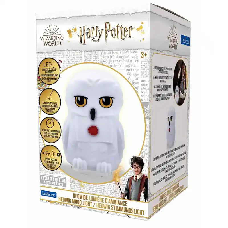 Lexibook Harry Potter Hedwig 3D-s színváltós éjjeli lámpa (92126) Szezonális akció