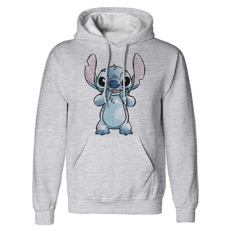 Árcsökkenés Lilo Stitch mintás kapucnis pulóver, Mérete L (DIS08746HSCL)