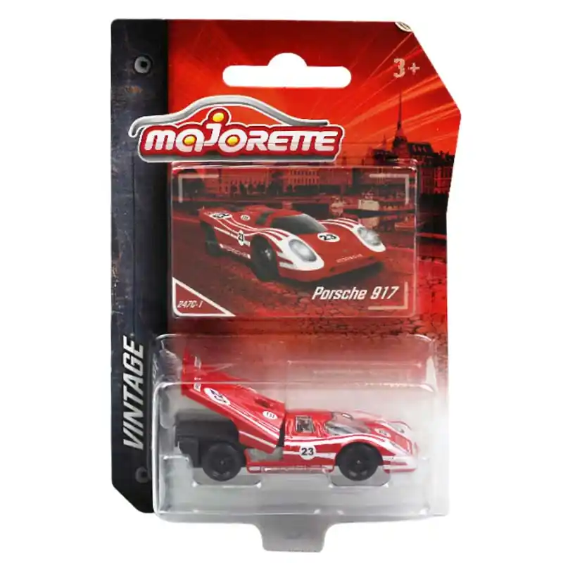 Majorette Vintage Porsche 917 fém kisautó piros 1 64 (110011113) Újdonság