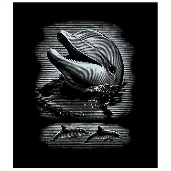 Árcsökkenés Mammut Delfin, Ezüst képkarcoló