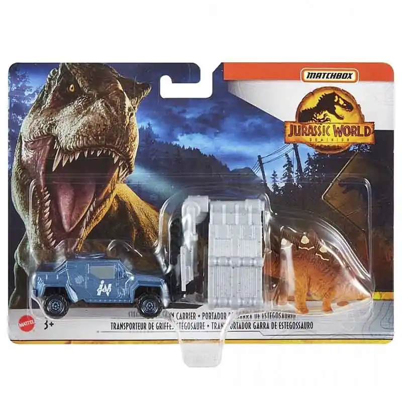 Matchbox Jurassic World Dominion Stegosaurus Claw Carrier játékautó dinoszaurusz figurával (HBH87) Csak ma