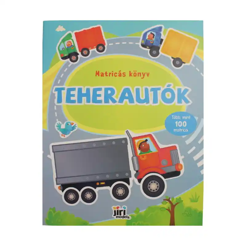 Legjobb ár Matricás könyv Teherautók foglalkoztató füzet 100 db matricával A4 (174811)