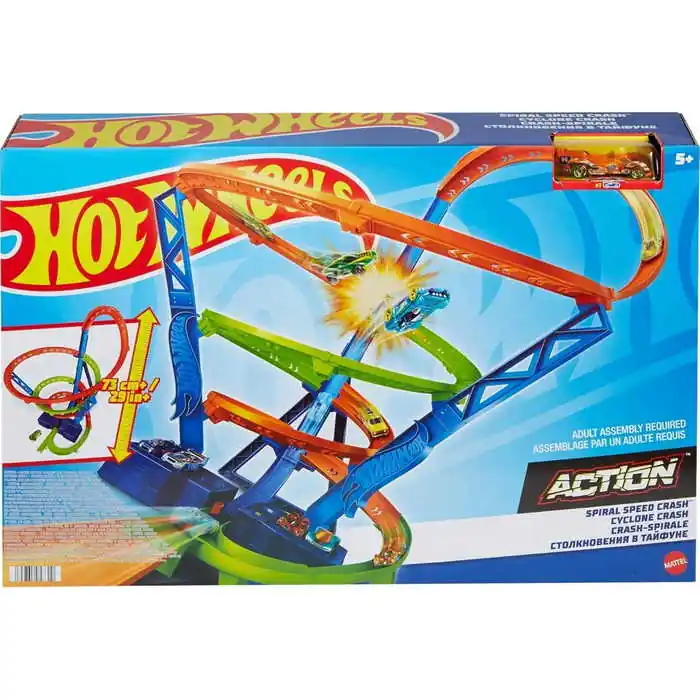 Szuper akció Mattel Hot Wheels szédületes ciklon játékszett (058310)