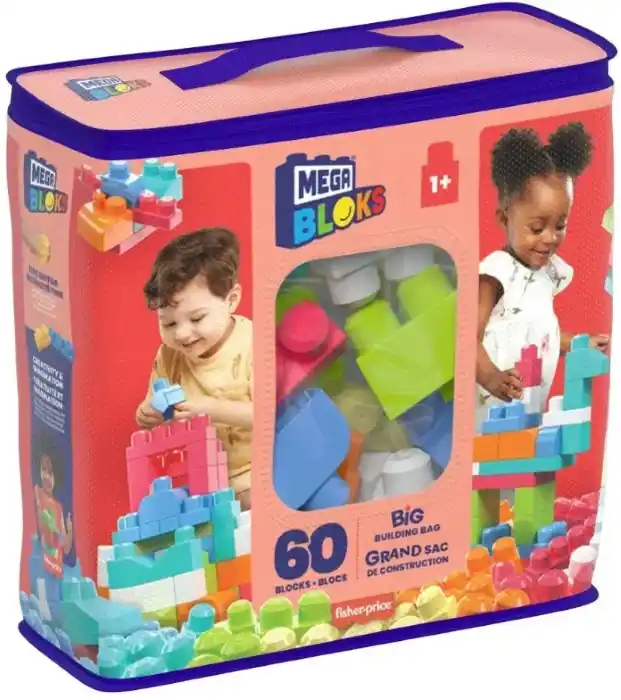 Mega Bloks Nagy Lányos Építő Csomag (60 DB) (DCH54) Akciós ár
