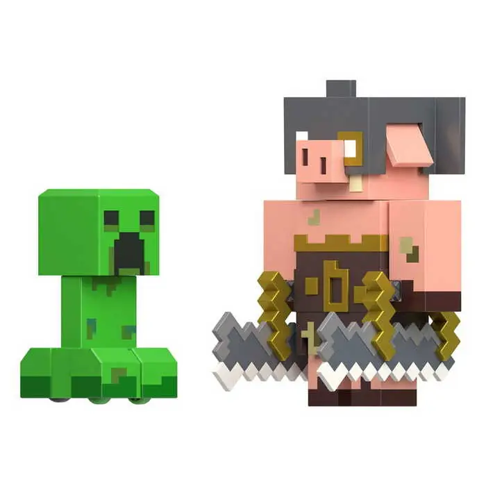 Akció Minecraft Legends Akciófigura csomag - Creeper vs Piglin Bruiser 8 cm (978766)