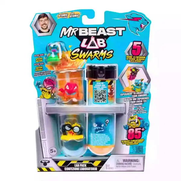 Korlátozott ajánlat Mr. Beast Lab Swarms Szörnylabor kémcső, 2. széria - 5 db-os (24747)