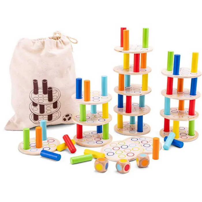 Vedd meg online New Classic Toys Egyensúlyozó torony (10809)
