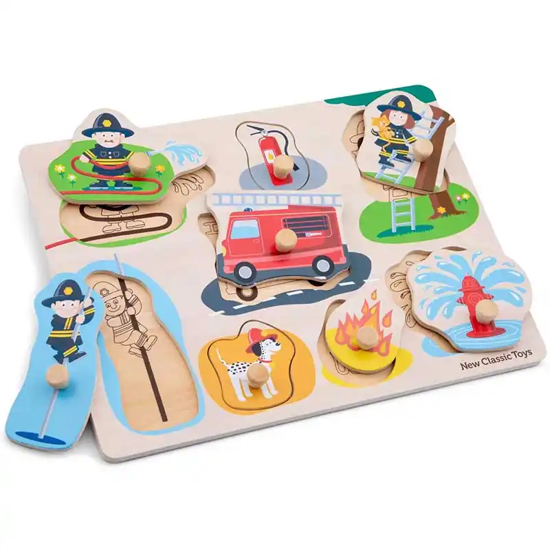 New Classic Toys fa tűzoltós puzzle (159245) Legjobb ár