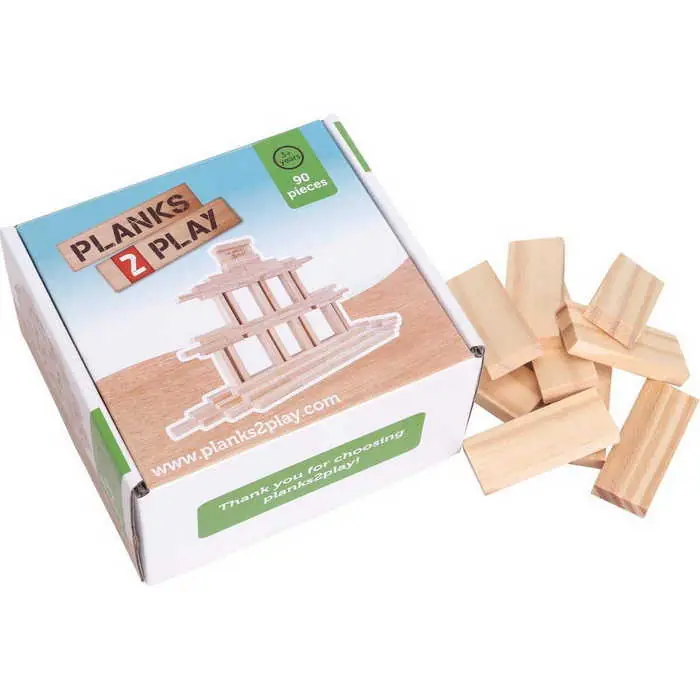 New Classic Toys Planks2 Play 90db. Natur oszlop (P2EHP90) Szuper akció
