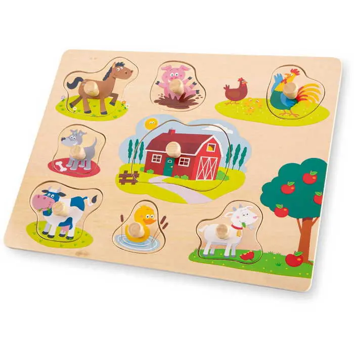 New Classic Toys Puzzle farm 8db (10430) Csak ma