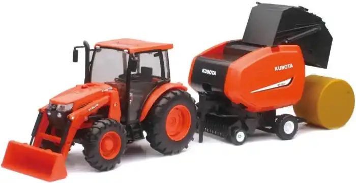 NewRay 1/18 Kubota M5-111 bálázóval (33033_N) Biztonságos fizetés