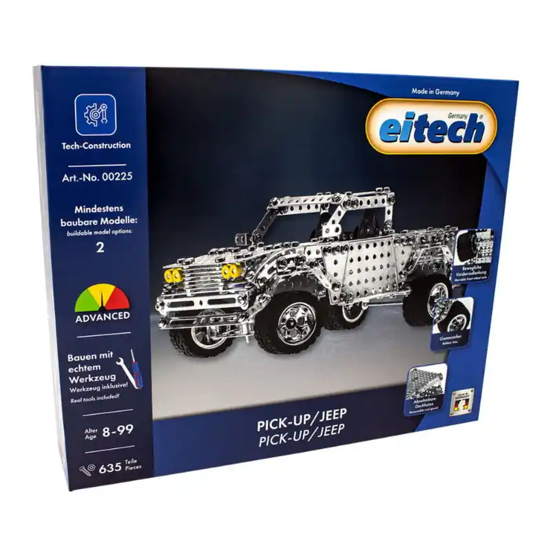 Pickup autó építőjáték 635 db-os szerszámokkal fém Eitech (401040158) Utolsó esély