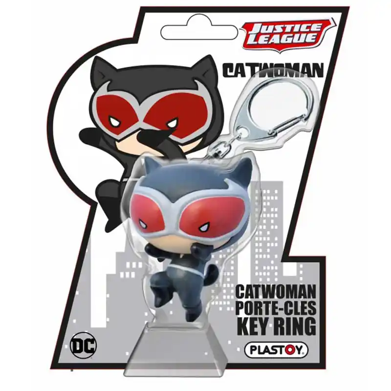 Szuper ajánlat Plastoy Catwoman műanyag kulcstartó figura 6,5 cm (159149)