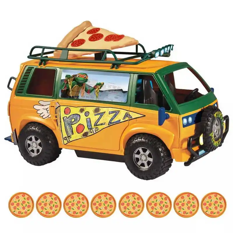 Playmates Teenage Mutant Ninja Turtles Mutant Mayhem Vehicle Pizzafire Van 20 cm Rendeld meg most