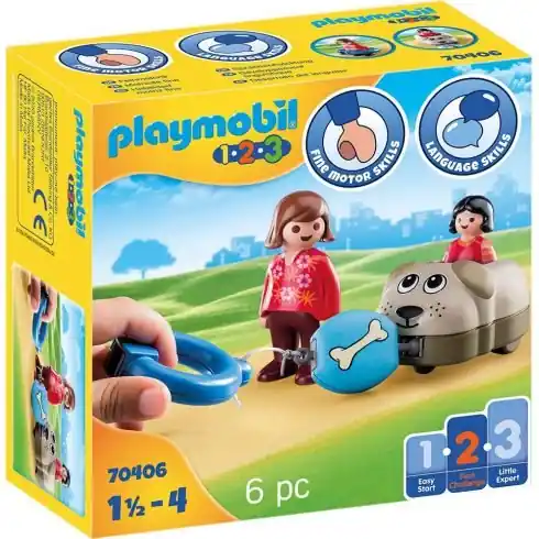 Playmobil 1-2-3 Kutyasétáltatás (70406) Vásárlói kedvenc