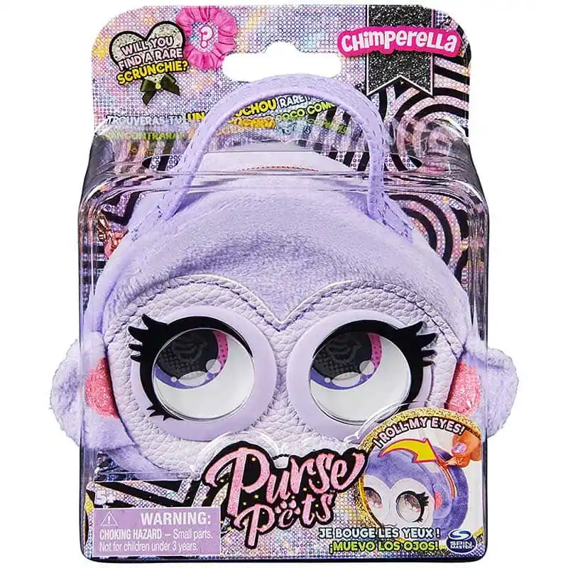 Akciós ár Purse Pets Chimperella mini táska mozgó szemekkel 9 cm (163726)