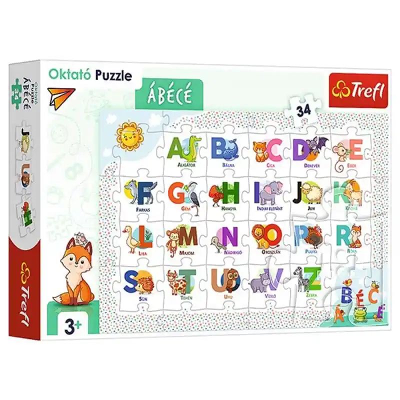 Prémium Puzzle ABC Oktató 34 db-os Trefl (155651)