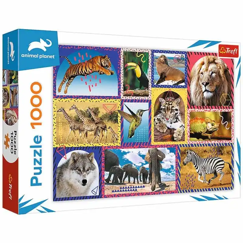 Puzzle Animal Planet vadvilág kollázs 1000 db-os Trefl (159637) Gyors kiszállítás