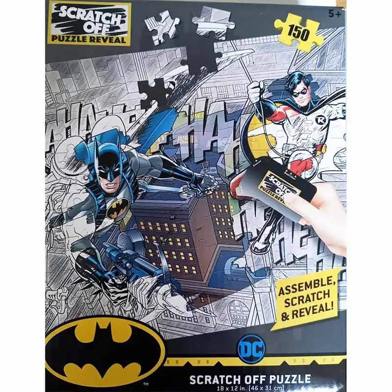 Legnépszerűbb Puzzle DC Batman és Robin kaparós 150 db-os (PRI-33016)