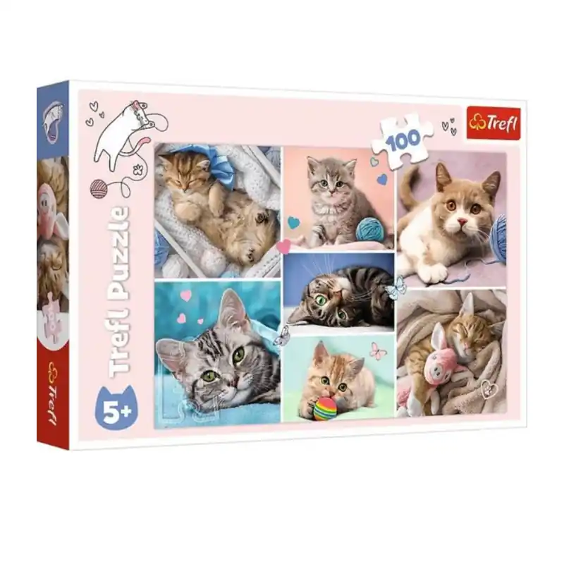Puzzle Macskák világa 100 db-os Trefl (16420) Népszerű