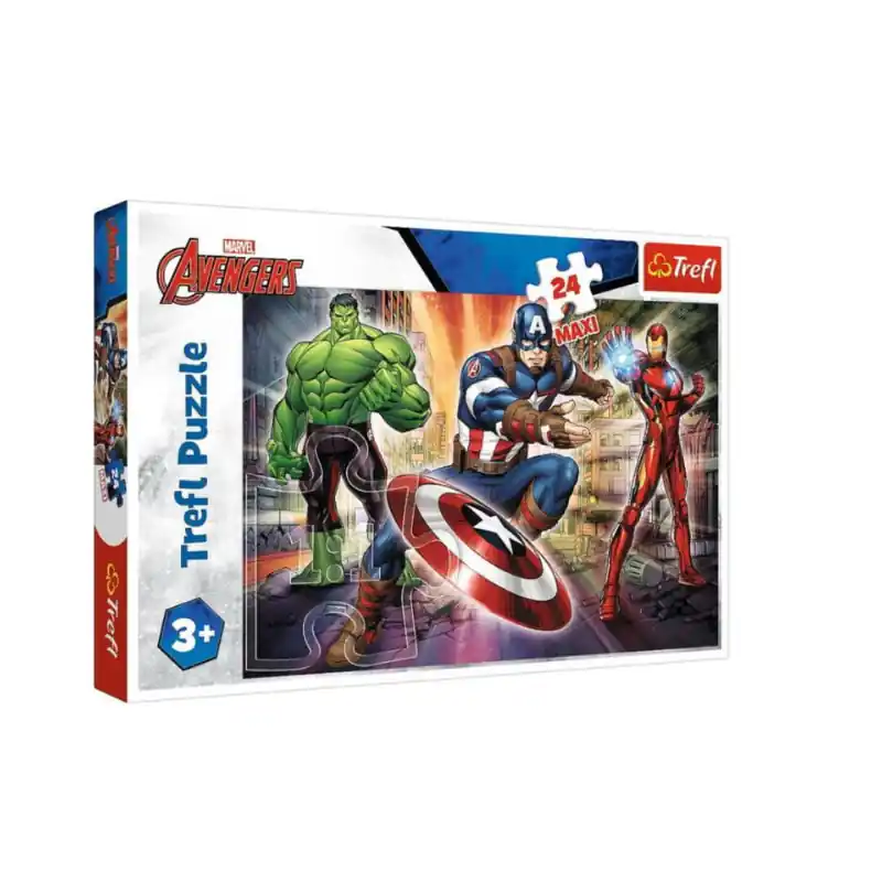 Biztonságos fizetés Puzzle Maxi Avengers Bosszúállók 24 db-os Trefl (14321)