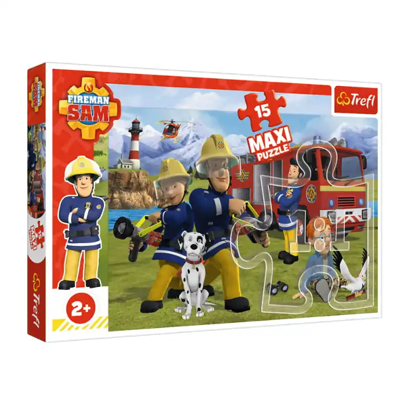Ne maradj le Puzzle Maxi Sam a tűzoltó 15 db-os Trefl (172064)
