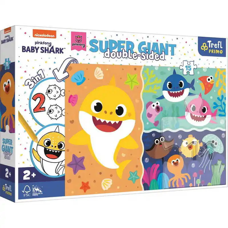 Puzzle Trefl Super Giant 15 Baby Shark Legjobb ár
