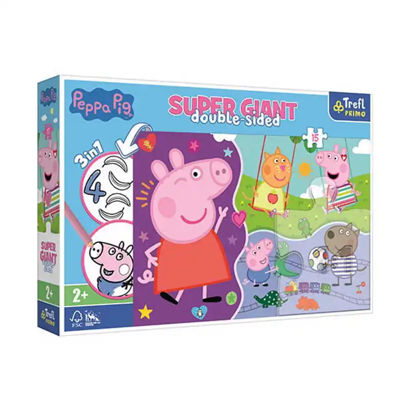 Vedd meg online Puzzle Trefl Super Giant 15 Peppa Pig 23